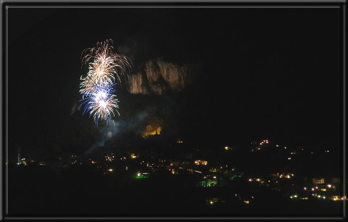 Spettacolo pirotecnico Festa del Villeggiante - Cornalba - Valle Serina