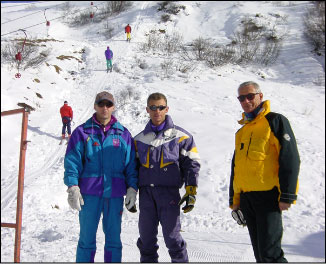 Gruppo di sciatori al Giretta