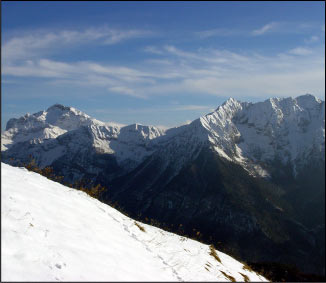 Panoramica sul Monte Menna e M. Arera
