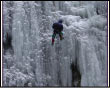 Salita sulle cascate di ghiaccio