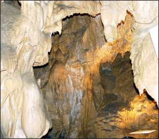 Particolare dell'interno delle Grotte delle Meraviglie