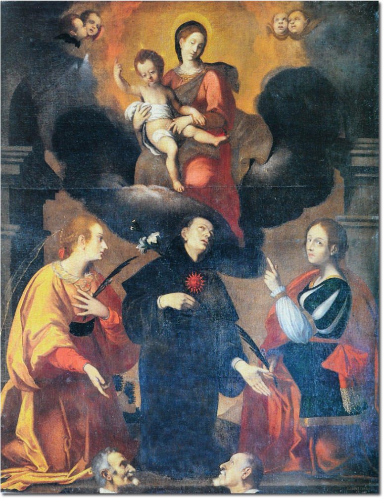 Madonna in gloria venerata da SantApollonia