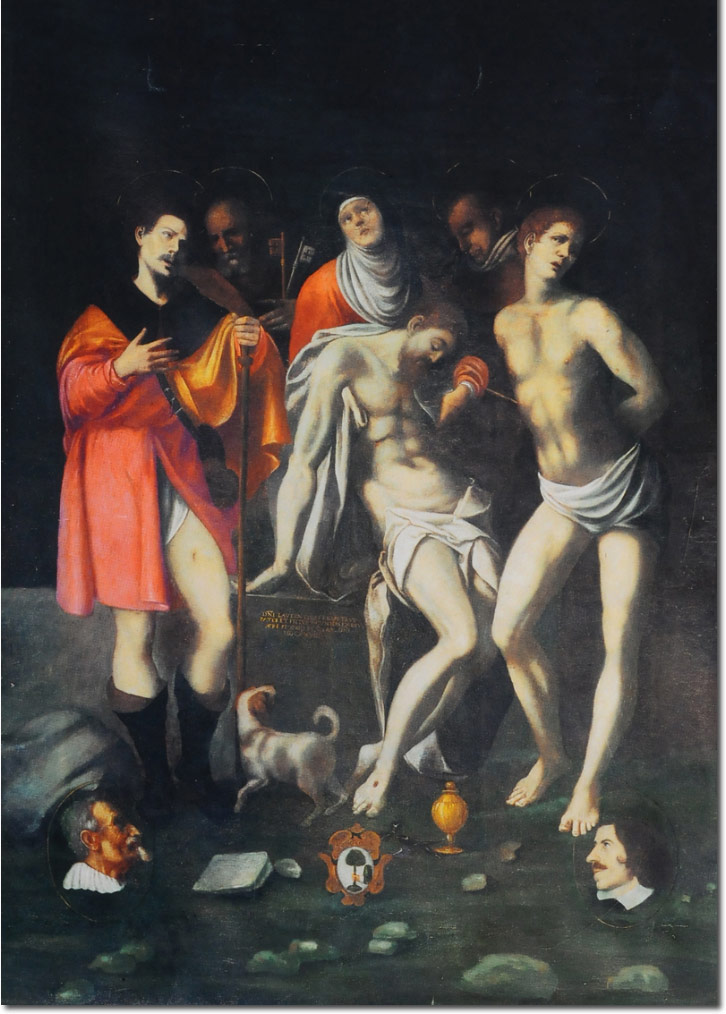 Piet con i Santi Rocco, Pietro, Antonio di Padova, Sebastiano