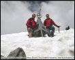Alpinisti in vetta al Pizzo del Diavolo di Tenda