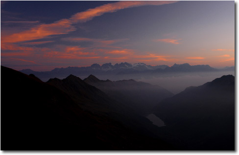 L'Alba di un nuovo giorno dal Monte Masoni