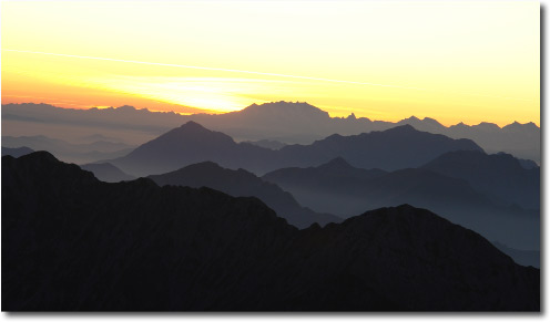Tramonto sul Pizzo Arera
