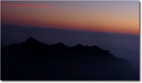 Tramonto sul Monte Alben