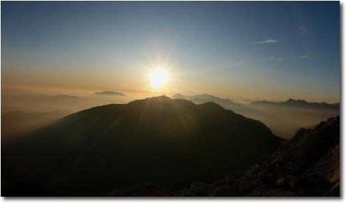 Tramonto sul Pizzo Arera
