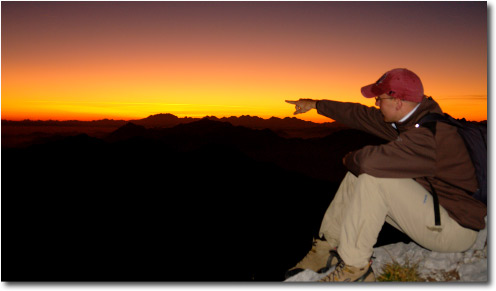 Tramonto sul Pizzo Arera