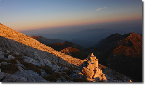 Tramonto sul Pizzo Arera