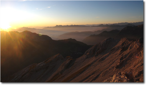 Tramonto sul Pizzo Arera