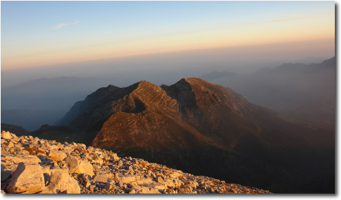 Tramonto sul Monte Grem