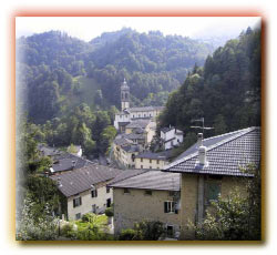 Veduta sul centro di Averara