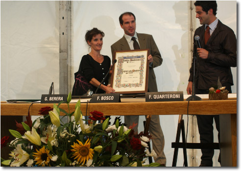 Premiazione: Regina della Mostra a Cattaneo Annamaria