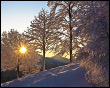 Candida neve alle pendici del Monte Cancervo