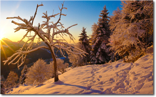 Candida neve in Valle Brembana