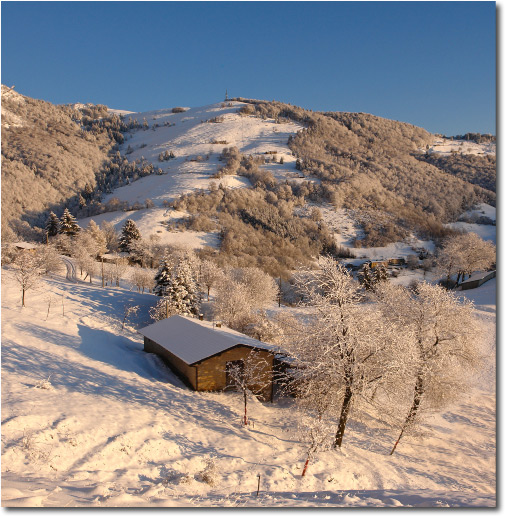 Candida neve in Valle Brembana