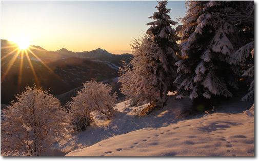 Candida neve in Valle Brembana