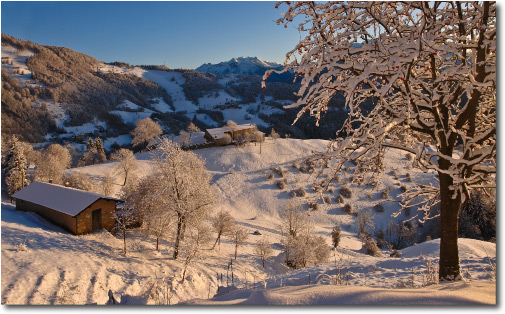 Candida neve in Valle Brembana