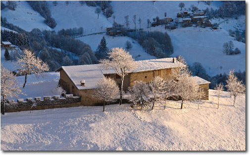 Candida neve in Valle Brembana