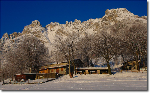 Candida neve in Valle Brembana