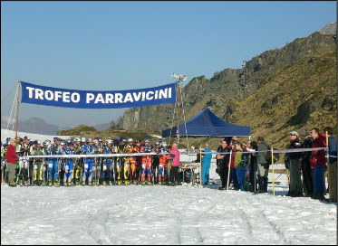 La partenza del Trofeo Parravicini