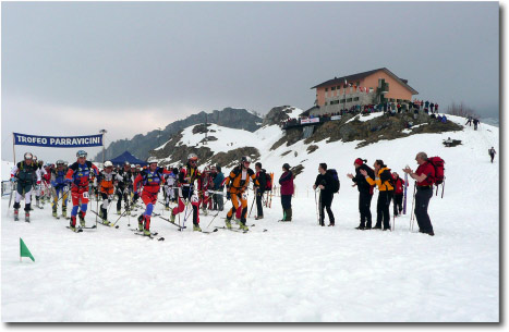 La partenza del Trofeo Parravicini