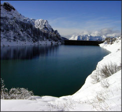 Molta neve alla Conca del Calvi