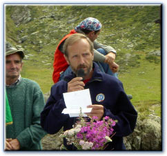 Presidente C.A.I. di Bergamo alla Transorobica 2002 - Prealpi Orobie