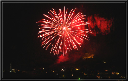 Spettacolo pirotecnico Festa del Villeggiante - Cornalba - Valle Serina