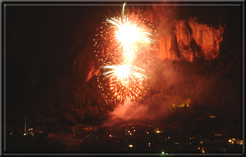 Spettacolo pirotecnico Festa del Villeggiante - Cornalba - Valle Serina