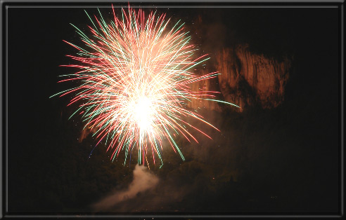 Spettacolo pirotecnico Festa del Villeggiante - Cornalba - Valle Serina