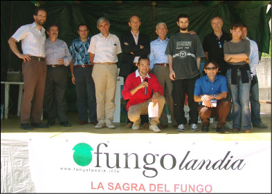 I sindaci organizzatori di Fungolandia alle premiazioni di pittura