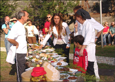 Piatti tipici, preparati dai cuochi dell'alta Valle Brembana