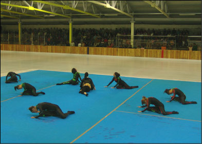 Spettacolo acrobatico su ghiaccio - Comp. Danza del Cigno - Piazzatorre