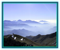 Panorama dalla vetta verso la Valle