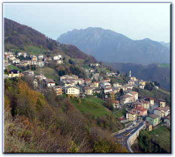 Panoramica autunnale su Dossena