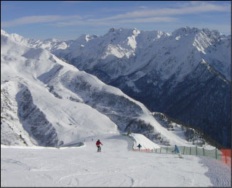 Panoramica sulle piste di Carona e Foppolo