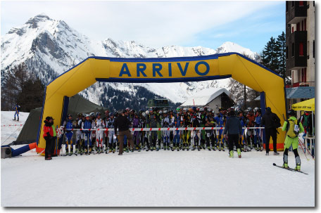 Partenza al Piazzale Alberghi di Foppolo