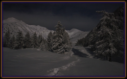 Luna Piena a Foppolo in alta Valle Brembana