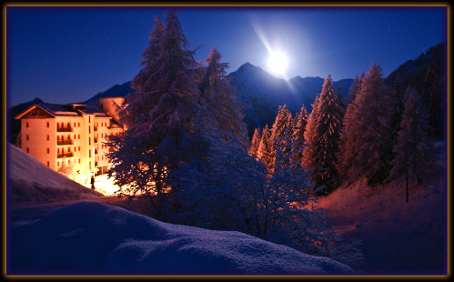 Luna Piena a Foppolo in alta Valle Brembana