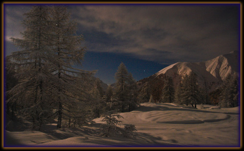 Luna Piena a Foppolo in alta Valle Brembana