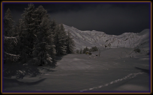 Luna Piena a Foppolo in alta Valle Brembana