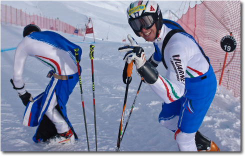 Nazionale SKI di Slalom Gigante a Foppolo in allenamento sulla Pista Cappelletta