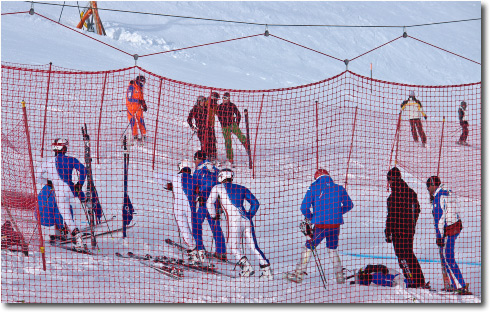 Nazionale SKI di Slalom Gigante a Foppolo in allenamento sulla Pista Cappelletta