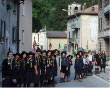 Gruppo di Scout in partenza