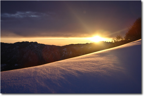 Tramonto dal Moss di Ortighera