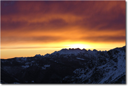 Tramonto dal Moss di Ortighera