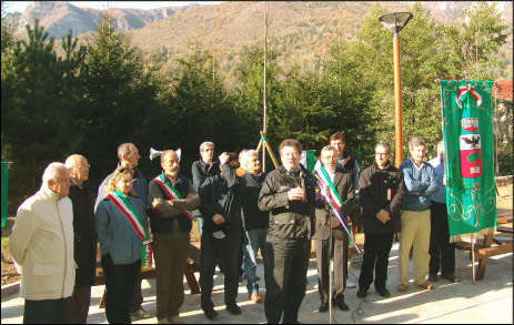 Piazza Brembana inaugurazione e discorsi autorit