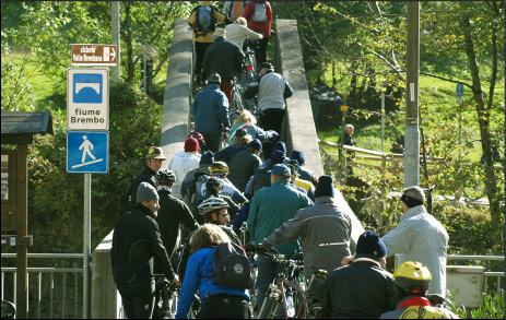 La ciclabile al Ponte delle Capre